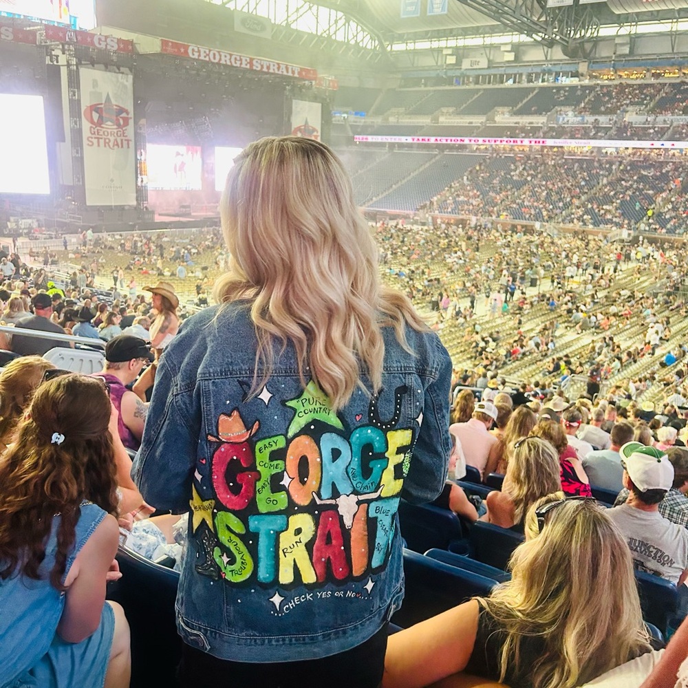 Custom Order George Strait Jean jacket - Picture 6 of 6